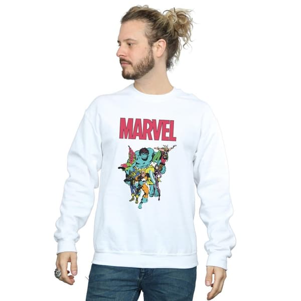 Marvel Mens Avengers Pop Group Sweatshirt