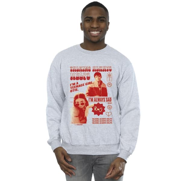 Netflix Mens Sex Education Otis Talking Helps Sweatshirt