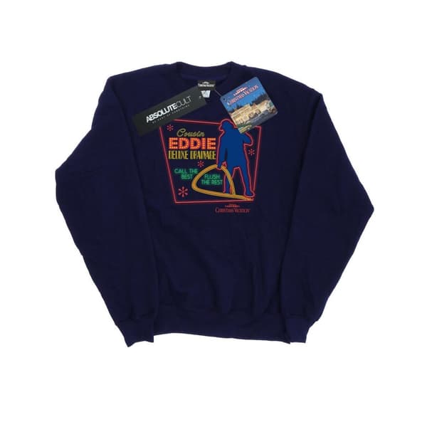 National Lampoon´s Christmas Vacation Dam/Tjej Cousin Eddie Sweatshirt Navy Blue M
