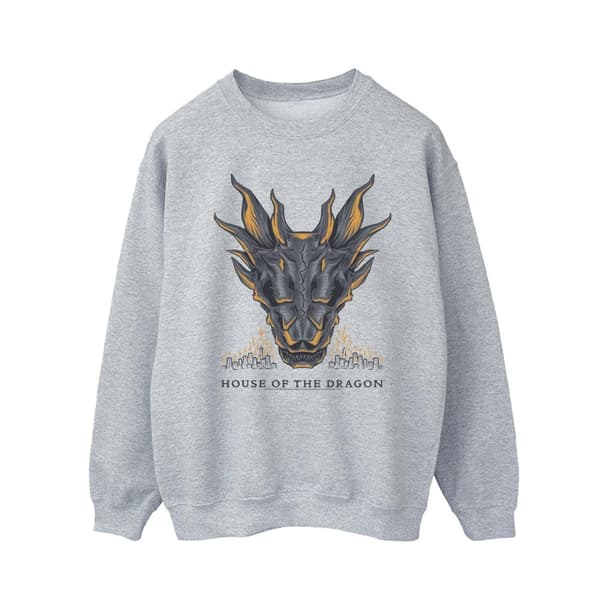 Game Of Thrones: House Of The Dragon Mens Dragon Flames Sweatshirt