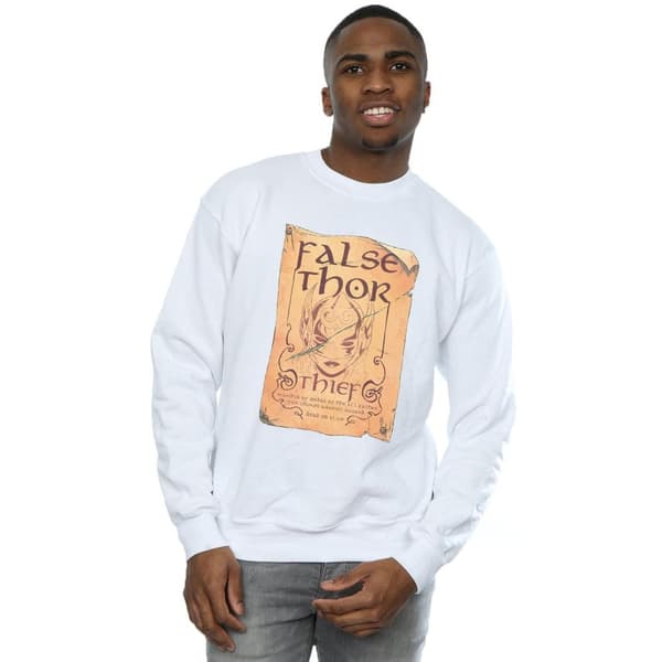 Marvel Mens The Mighty Thor False Thor Poster Sweatshirt