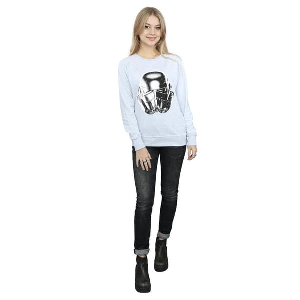 Star Wars Womens/Ladies Stormtrooper Warp Speed Helmet Sweatshirt