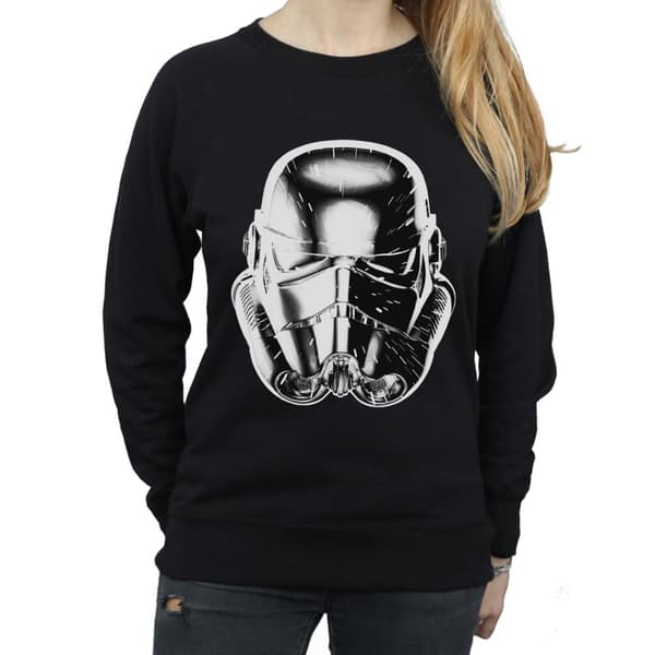 Star Wars Dam/Tjej Stormtrooper Warp Speed Hjälm Sweatshirt