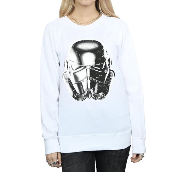Star Wars Dam/Tjej Stormtrooper Warp Speed Hjälm Sweatshirt