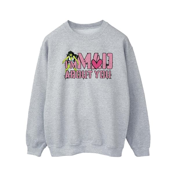 Marvel Mens She-Hulk Mad About You Sweatshirt