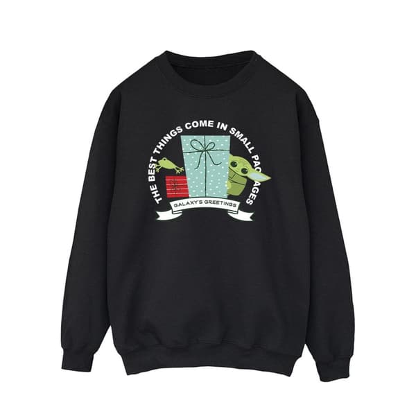 Star Wars Mens The Mandalorian Galaxens hälsningar Sweatshirt