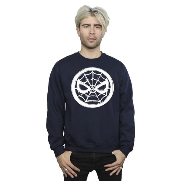 Marvel Mens Spider-Man Chest Logo Sweatshirt