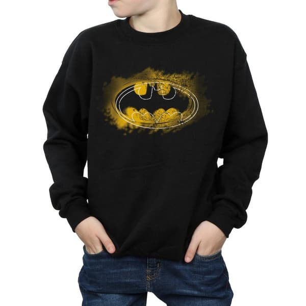 DC Comics Pojkar Batman Spray Logo Sweatshirt