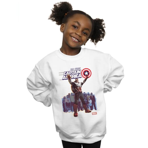 Marvel Tjejer Captain America Sam Wilson Cover Sweatshirt