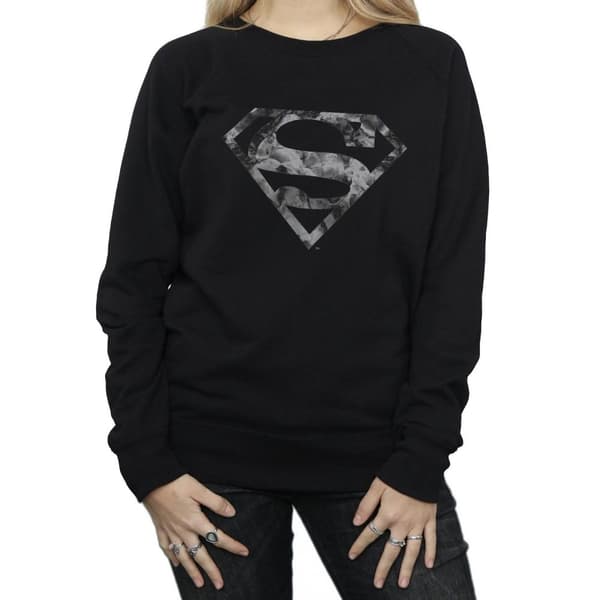 DC Comics Womens/Ladies Superman Marble Logo Sweatshirt