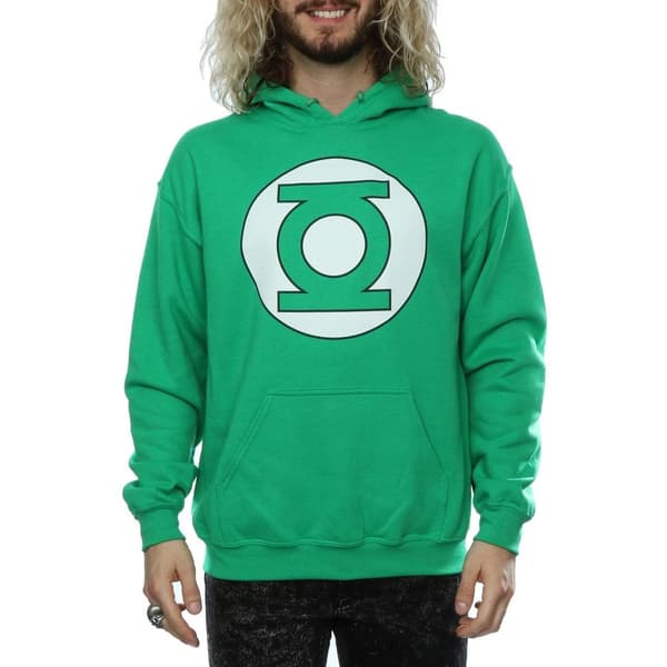 DC Comics Mens Green Lantern Logo Hoodie