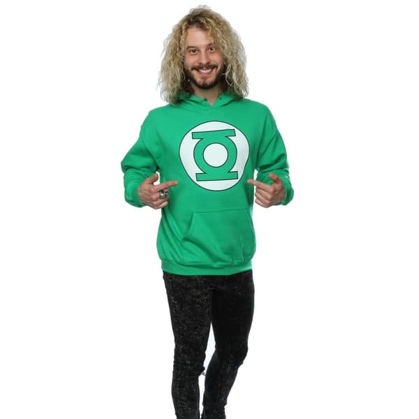 DC Comics Mens Green Lantern Logo Hoodie