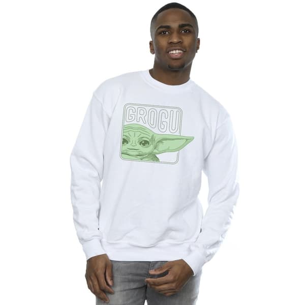 Star Wars Mens The Mandalorian Grogu Box Sweatshirt