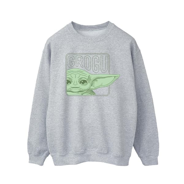 Star Wars Mens The Mandalorian Grogu Box Sweatshirt