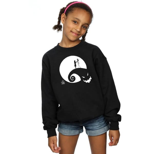 Disney Nightmare Before Christmas Moon Oogie Boogie-tröja för flickor