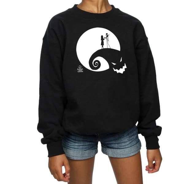 Disney Nightmare Before Christmas Moon Oogie Boogie-tröja för flickor