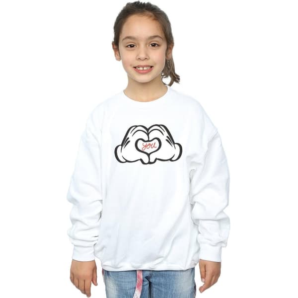 Disney Girls Mickey Mouse Loves You Sweatshirt