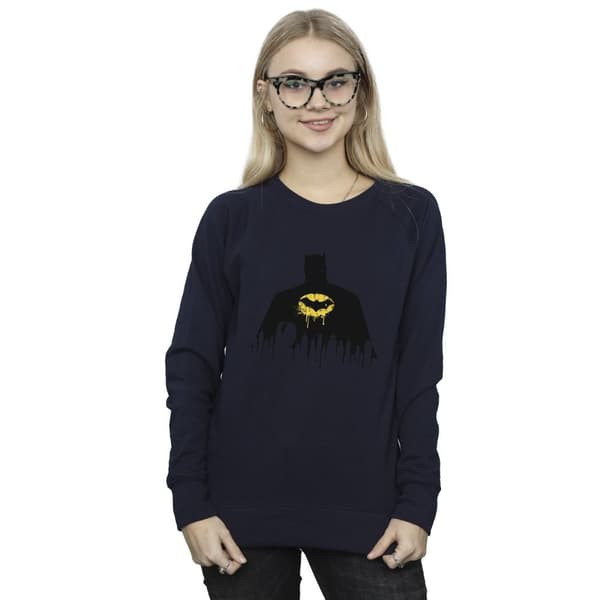 DC Comics Dam/Tjej Batman Shadow Paint Sweatshirt