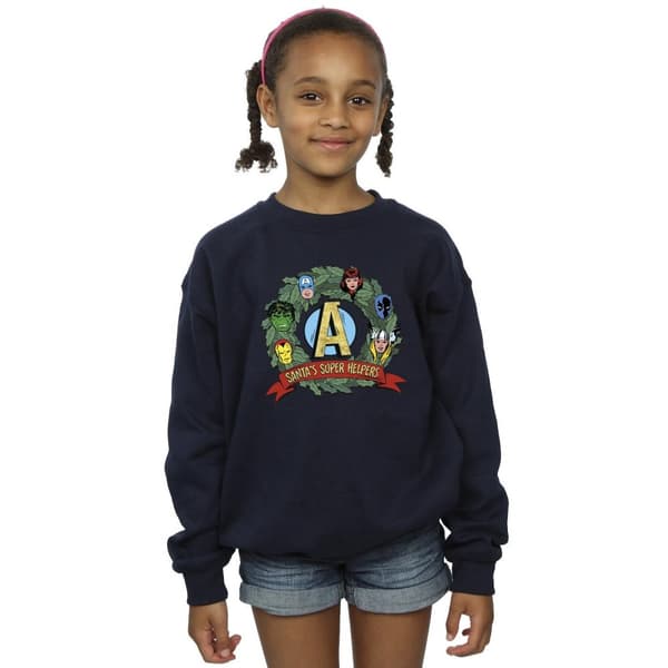 Marvel Sweatshirt med tomtens superhjälpare för flickor