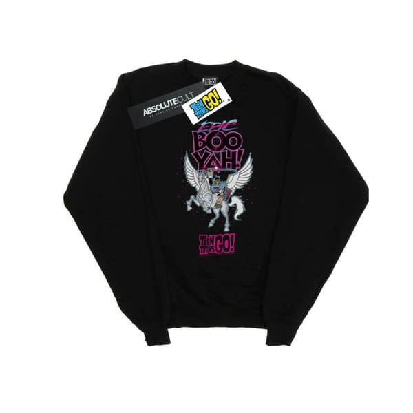DC Comics Mens Teen Titans Go Epic Boo Yah Sweatshirt
