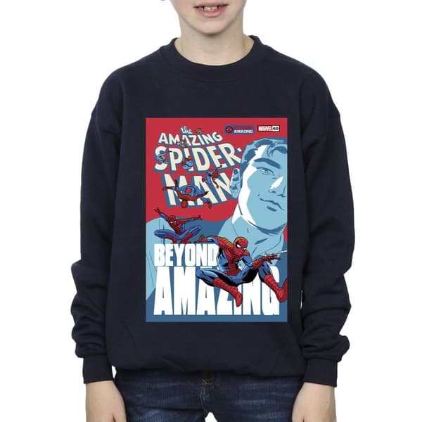 Marvel Boys Spider-Man Beyond Amazing Cover Sweatshirt