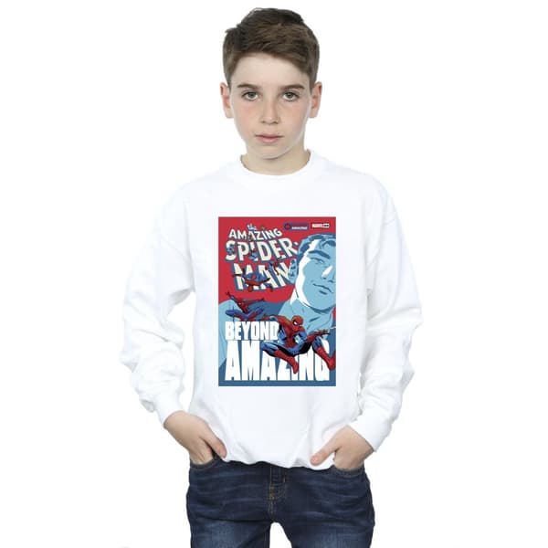 Marvel Boys Spider-Man Beyond Amazing Cover Sweatshirt