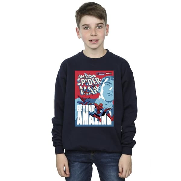 Marvel Boys Spider-Man Beyond Amazing Cover Sweatshirt
