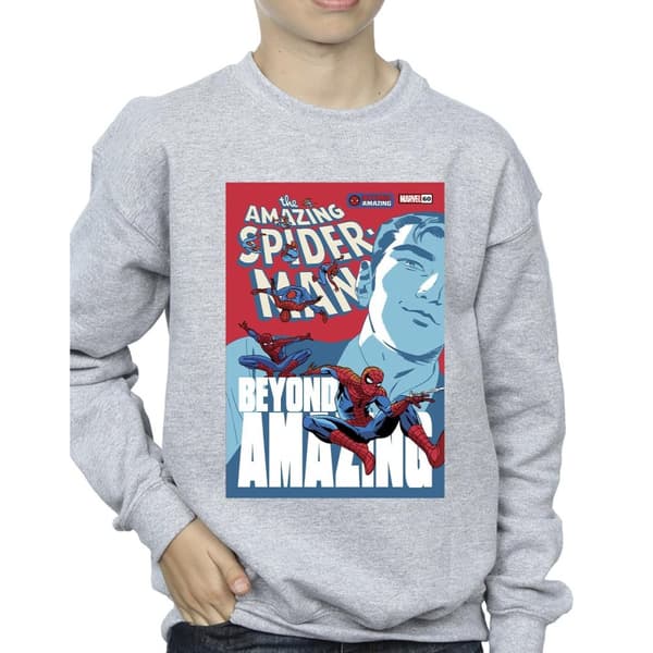 Marvel Boys Spider-Man Beyond Amazing Cover Sweatshirt