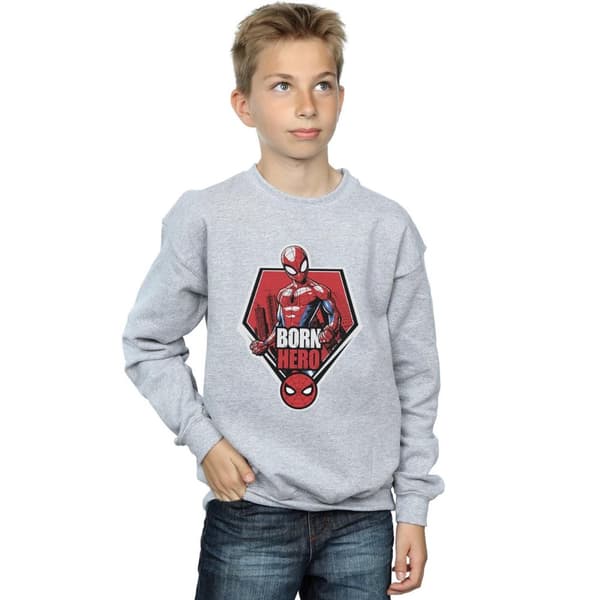 Marvel Boys Spider-Man Born Hero Sweatshirt
