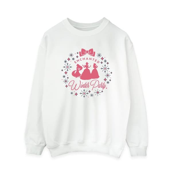 Disney Womens/Ladies Princess Winter Party Sweatshirt