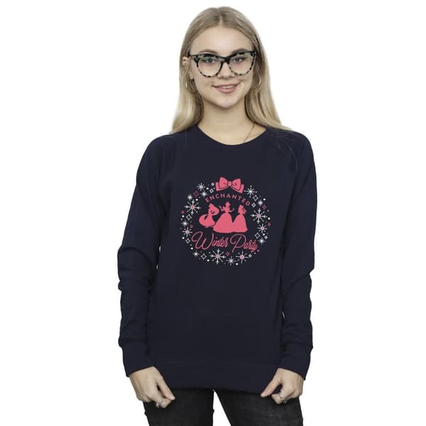 Disney Womens/Ladies Princess Winter Party Sweatshirt
