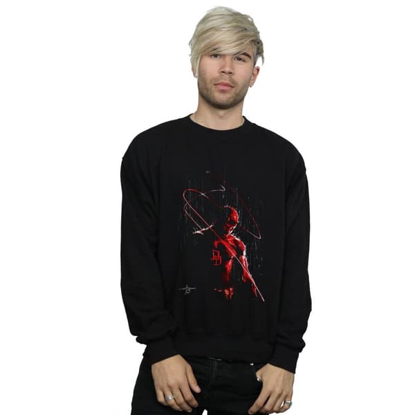 Marvel Sweatshirt med Daredevil-målning för herrar