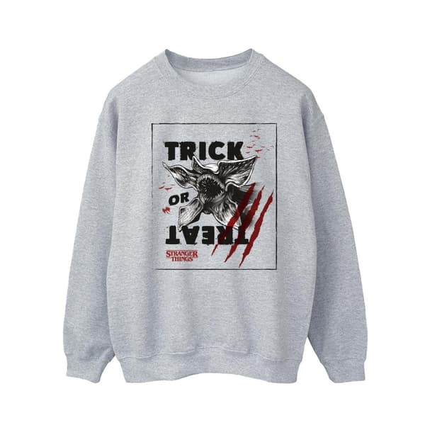 Netflix Mens Stranger Things Trick Or Treat Slash Sweatshirt