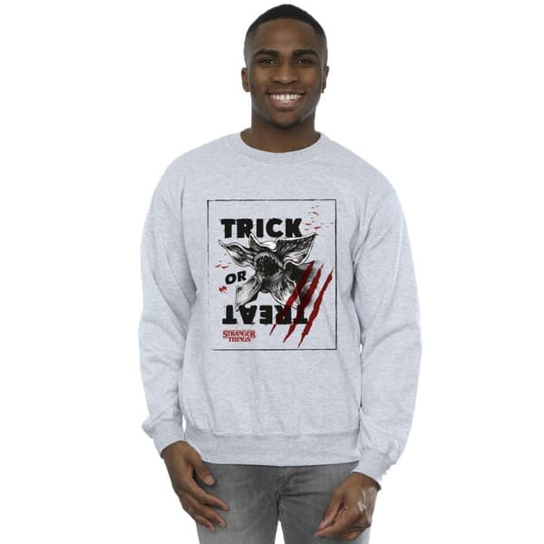 Netflix Mens Stranger Things Trick Or Treat Slash Sweatshirt
