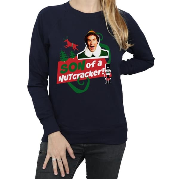 Elf Sweatshirt - Son Of A Nutcracker för damer/kvinnor