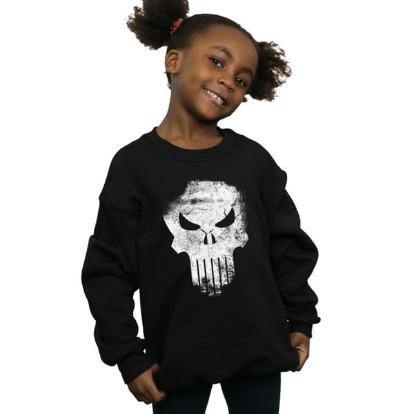 Marvel Sweatshirt med dödskalle och tryck från The Punisher för flickor