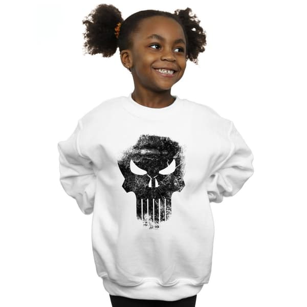 Marvel Sweatshirt med dödskalle och tryck från The Punisher för flickor