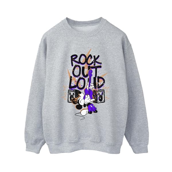 Disney Dam/Tjej Musse Pigg Rock Out Loud Sweatshirt