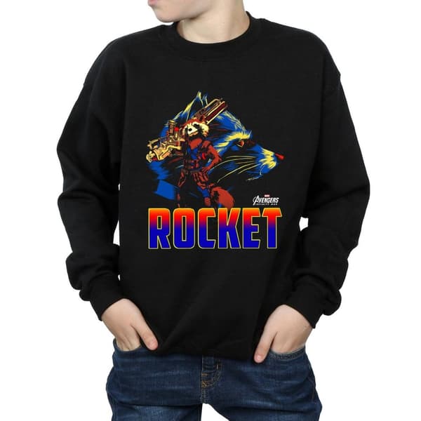 Marvel Boys Avengers Infinity War Rocket Character Sweatshirt
