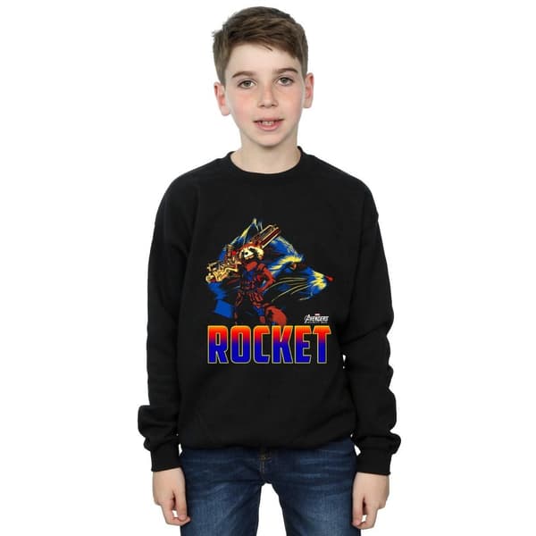Marvel Boys Avengers Infinity War Rocket Character Sweatshirt