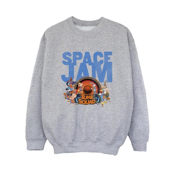 Space Jam: A New Legacy Boys Tune Squad Sweatshirt Sports Grey 3-4 Years