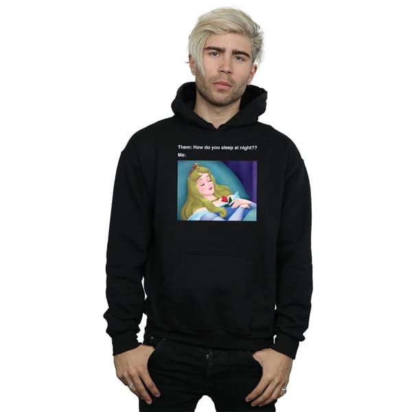 Disney Mens Sleeping Beauty Meme Hoodie