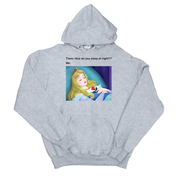 Disney Mens Sleeping Beauty Meme Hoodie