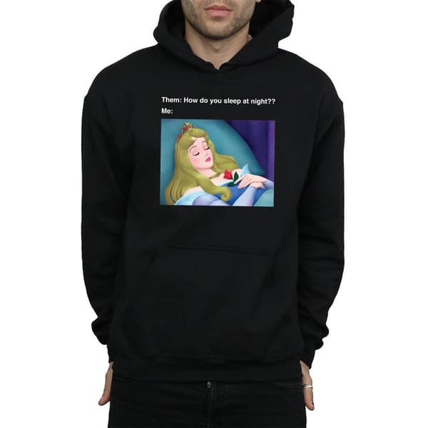 Disney Mens Sleeping Beauty Meme Hoodie