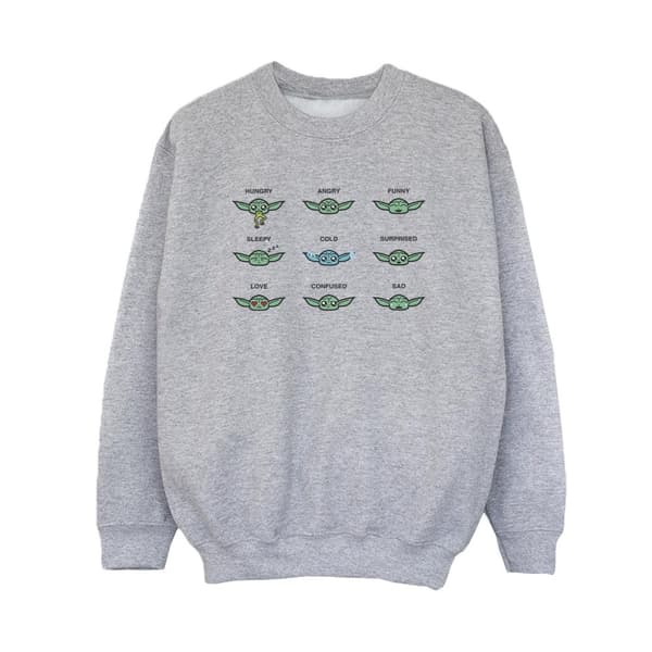 Star Wars Boys Mandalorian Grogu Mood Sweatshirt