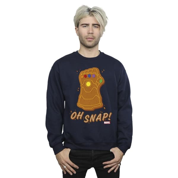 Marvel Mens Thanos Oh Snap Sweatshirt