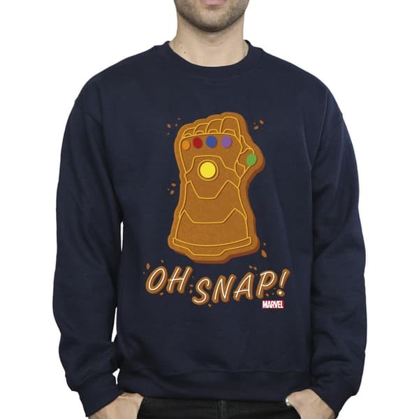 Marvel Mens Thanos Oh Snap Sweatshirt