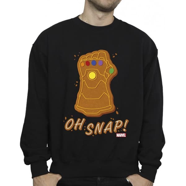 Marvel Mens Thanos Oh Snap Sweatshirt