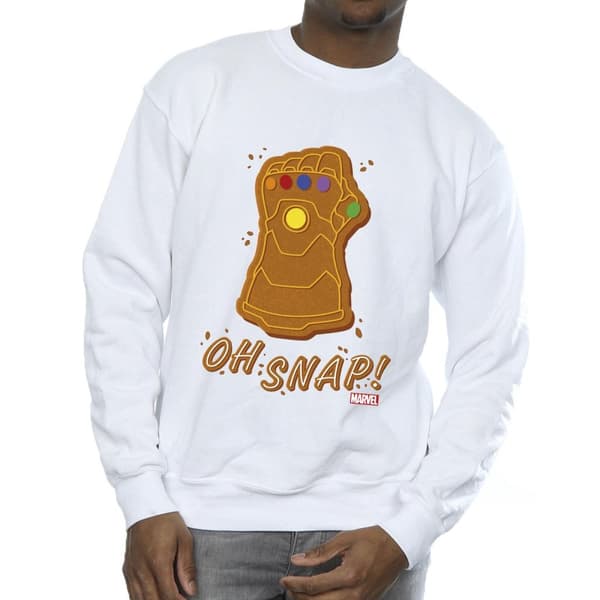 Marvel Mens Thanos Oh Snap Sweatshirt