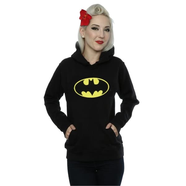 DC Comics Kvinnor/Ladies Batman Logo Hoodie